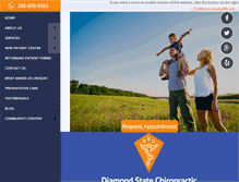 Tablet Screenshot of diamondstatechiropractic.com